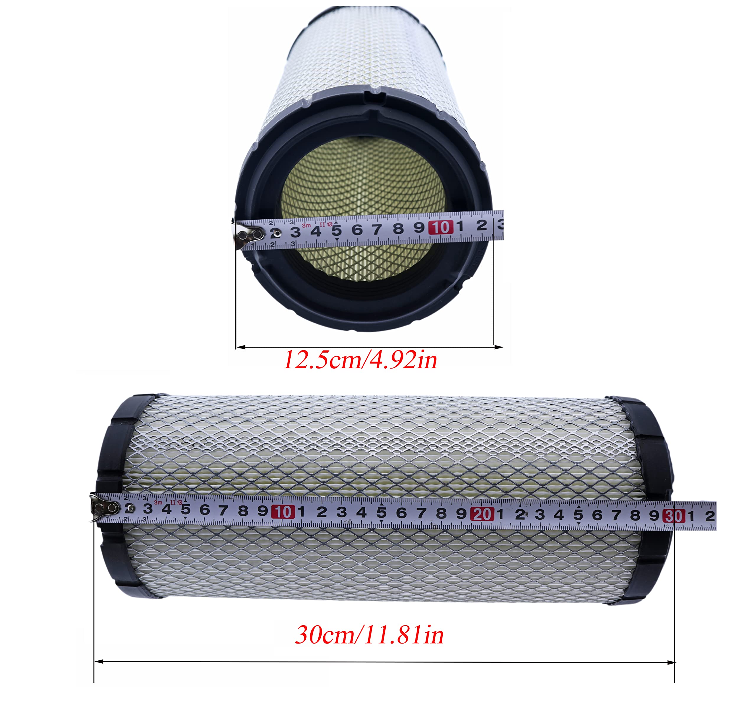JEENDA air filter set installed in tractor engine bay