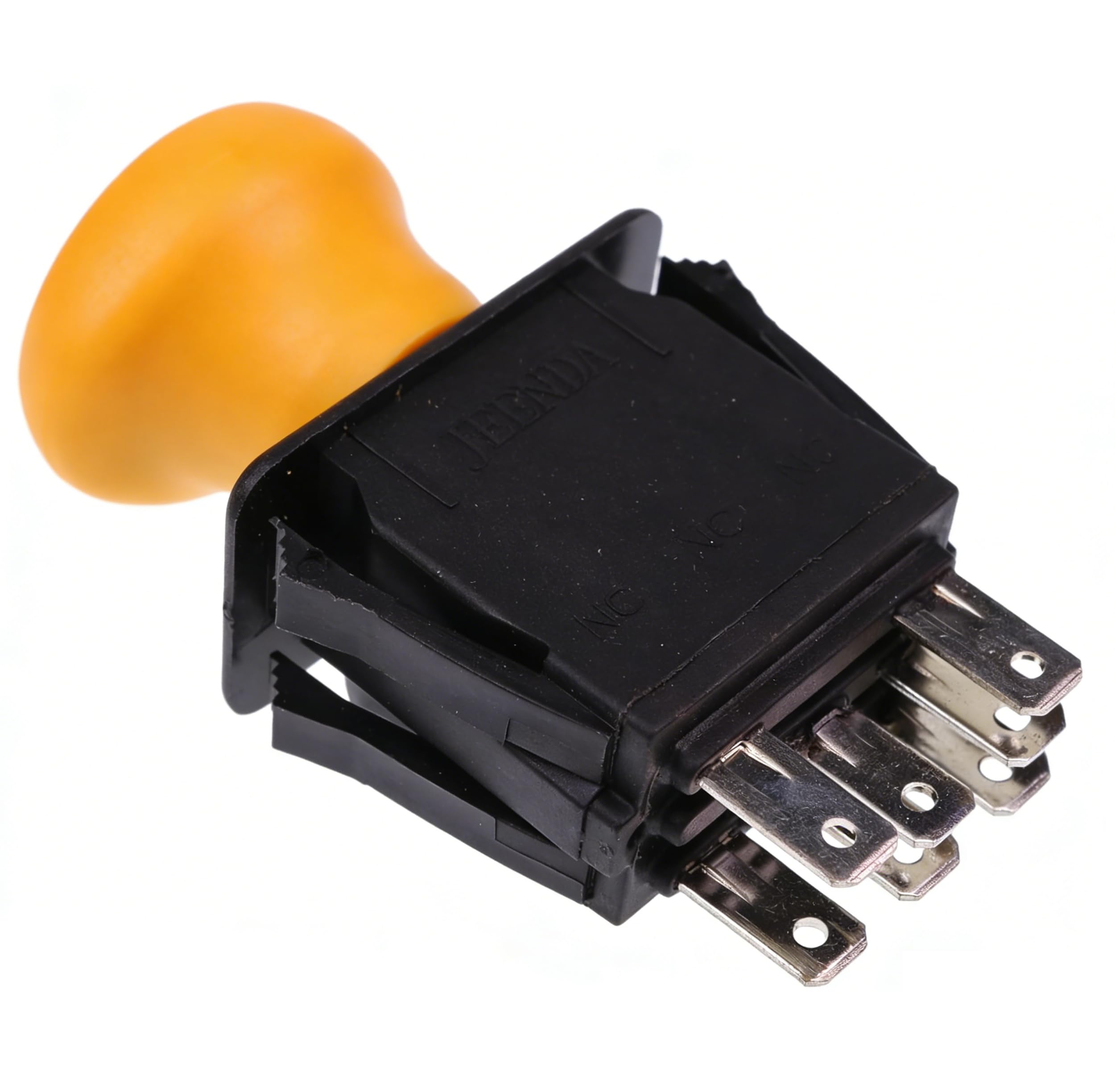 JEENDA Blade Clutch PTO switch front view with seven-terminal design for Cub Cadet compatibility.