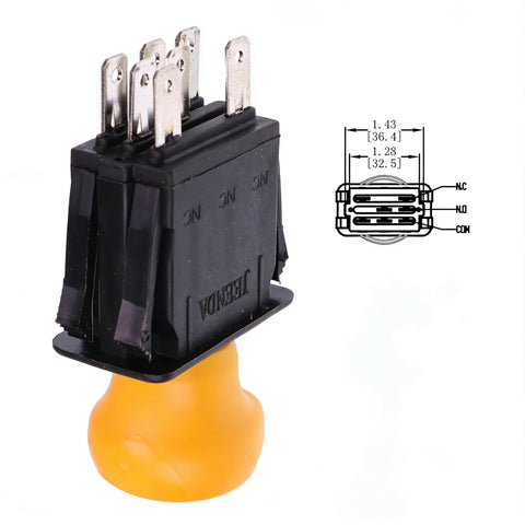 JEENDA Blade Clutch PTO switch side view highlighting the robust terminal block.