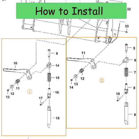JEENDA Bob-Tach right lever kit ensures sturdy operation during tasks