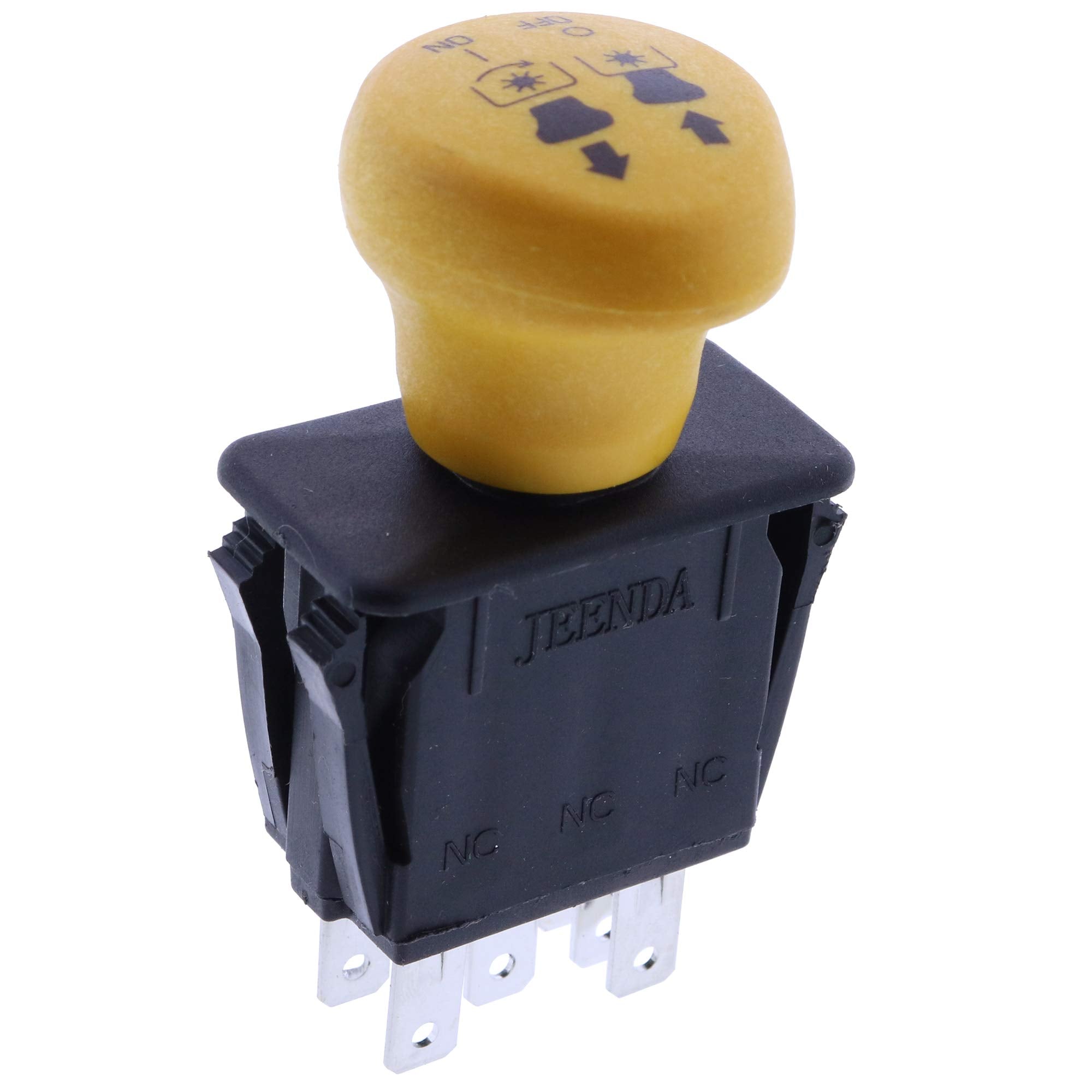 JEENDA clutch PTO switch terminal-block close-up highlights secure wiring compatibility.
