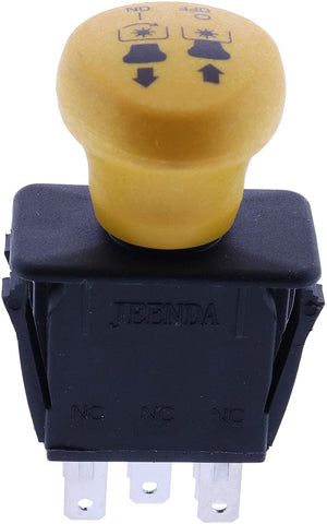JEENDA clutch PTO switch yellow-knob detail aids fast identification during maintenance.