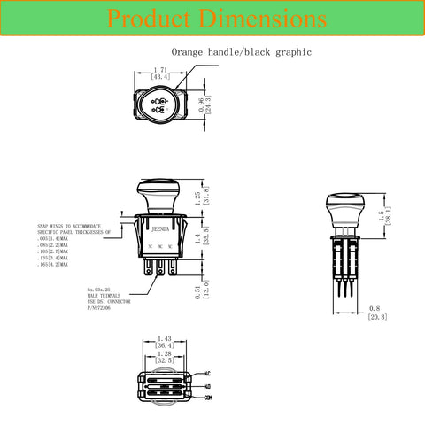 JEENDA PTO Switch 01002111 packaging image signals ready-to-install replacement