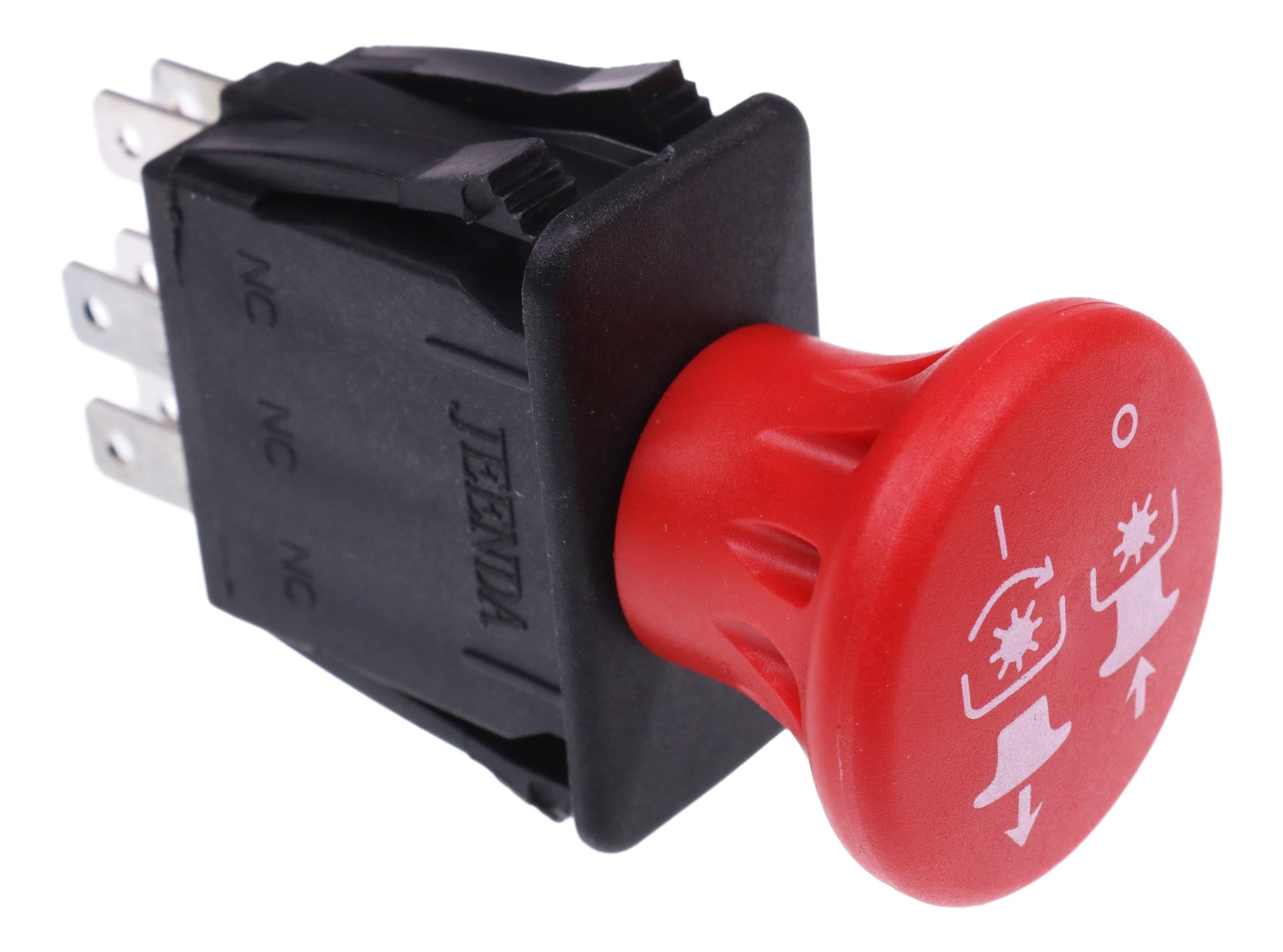 JEENDA PTO switch close-up of cables and terminals for wiring ease.