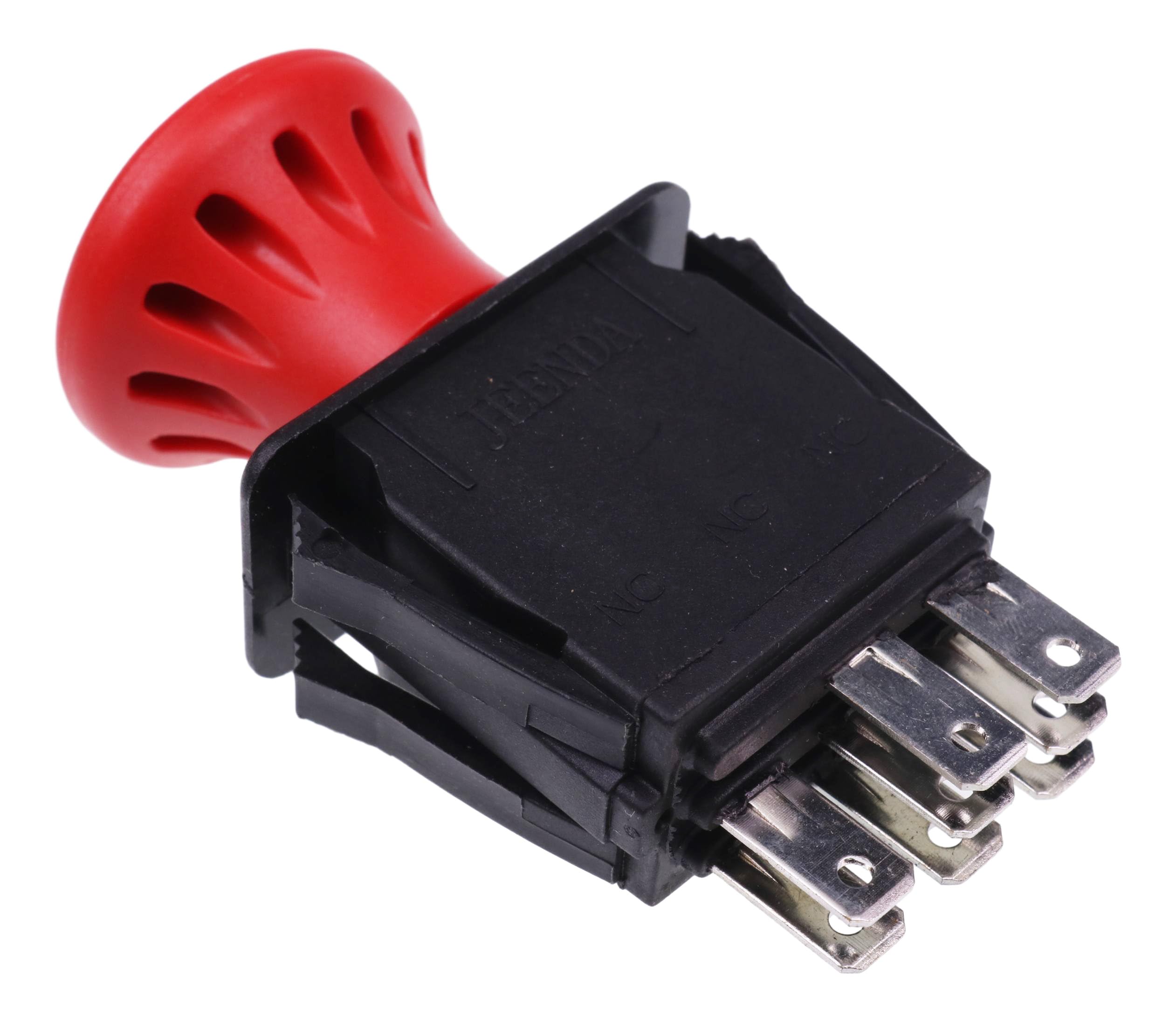 JEENDA PTO switch front view showing rugged build and connector layout.