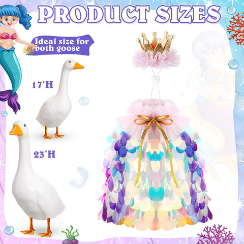 Jeere Princess Crown Blue completes royal porch goose look for yard decor.