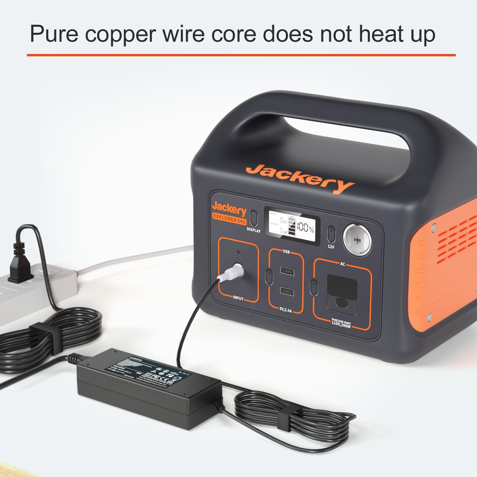 Jeestam compact design charger fits easily into travel gear