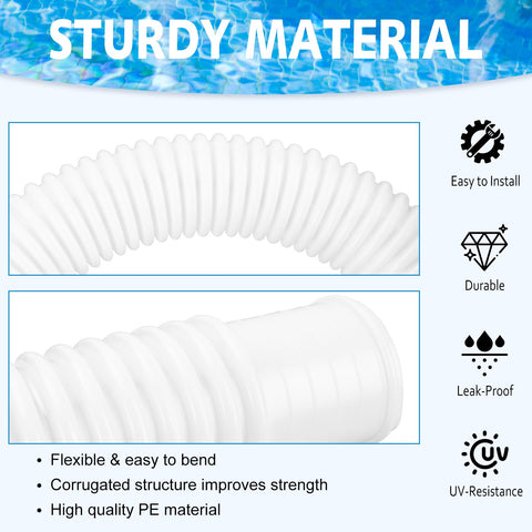JEKIVEY pool hose easy slip on design saves time during setup