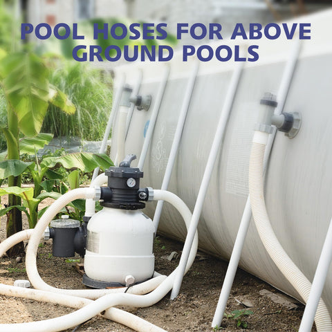 JEKIVEY 41 inch hose length reaches filter units and pumps with ease