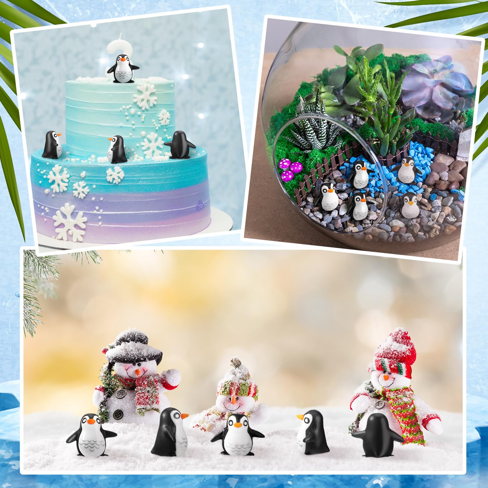 JellyArch penguin garden miniatures 05 versatile decor for parties, shelves, and dioramas.