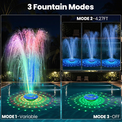 JEMULICE three fountain modes deliver gentle to dramatic jets for relaxing moments.