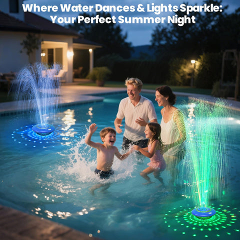 JEMULICE USB-C charging powers long sessions in wet or rainy pool conditions.