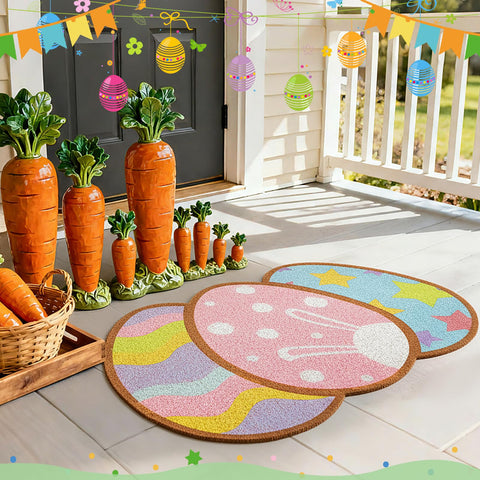 Jenaai Easter doormat suited for indoor and outdoor use all year