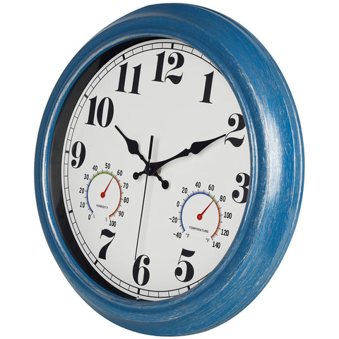 Jenlystime clock with silent movement for a peaceful porch or patio.