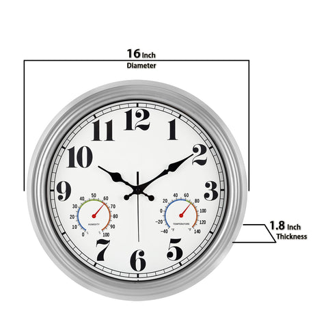JENLYSTIME poolside weatherproof clock designed for rugged outdoor use