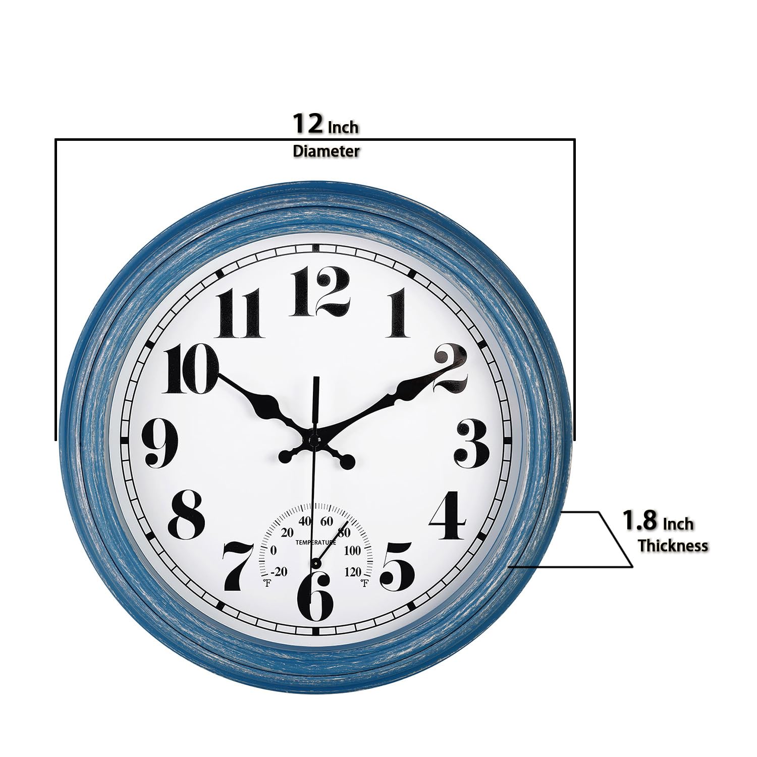 JENLYSTIME porch clock adds style and practicality to outdoor spaces