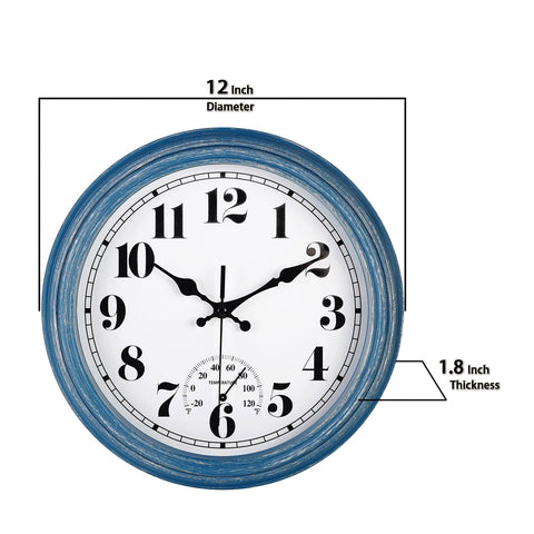 JENLYSTIME porch clock adds style and practicality to outdoor spaces