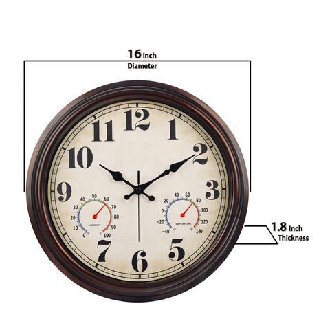 Vintage dark brown frame adds classic charm to outdoor or indoor settings.