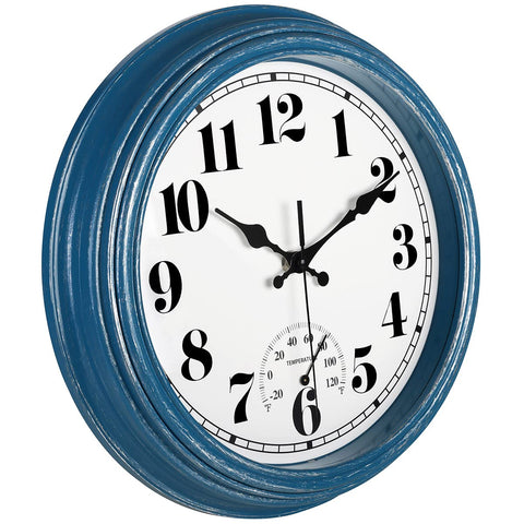 JENLYSTIME waterproof clock for porch and bathroom withstands humidity