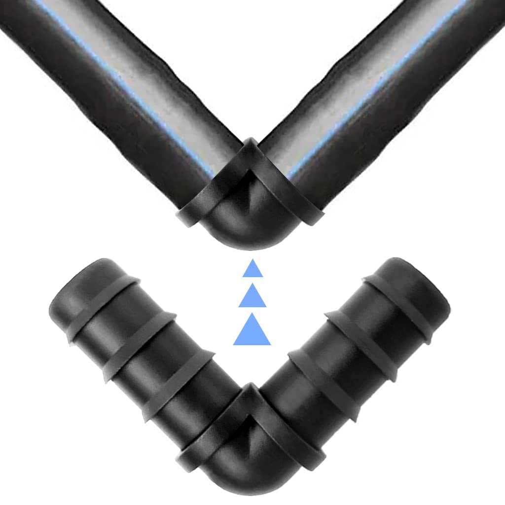 Jepeux 16mm hose connection being installed on a drip line for a secure fit