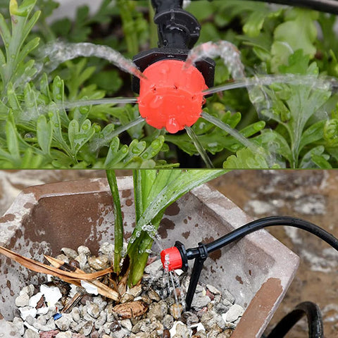 Jepeux garden watering emitter set ideal for pots, beds, and lawns.