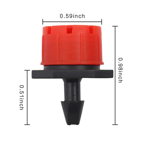 Jepeux mini drip sprinkler with 1/4-inch connection for efficient lawn watering.