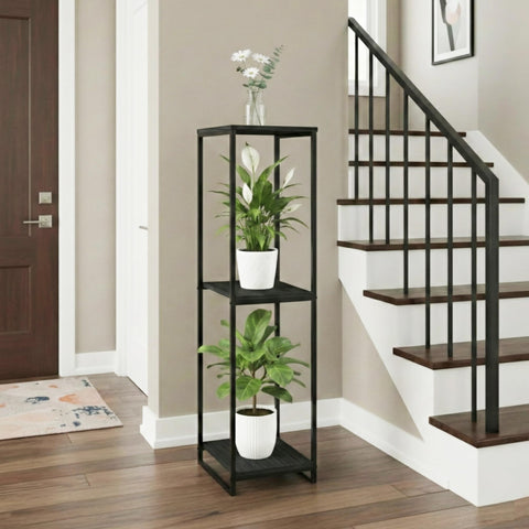 JEPRECO black metal frame offers modern, durable support