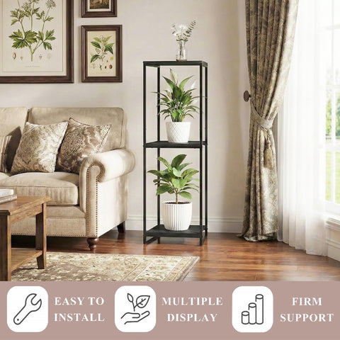 JEPRECO corner flower holder fits living rooms for vertical display