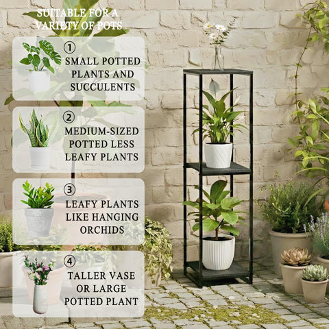 JEPRECO indoor-outdoor plant display works on balcony or patio