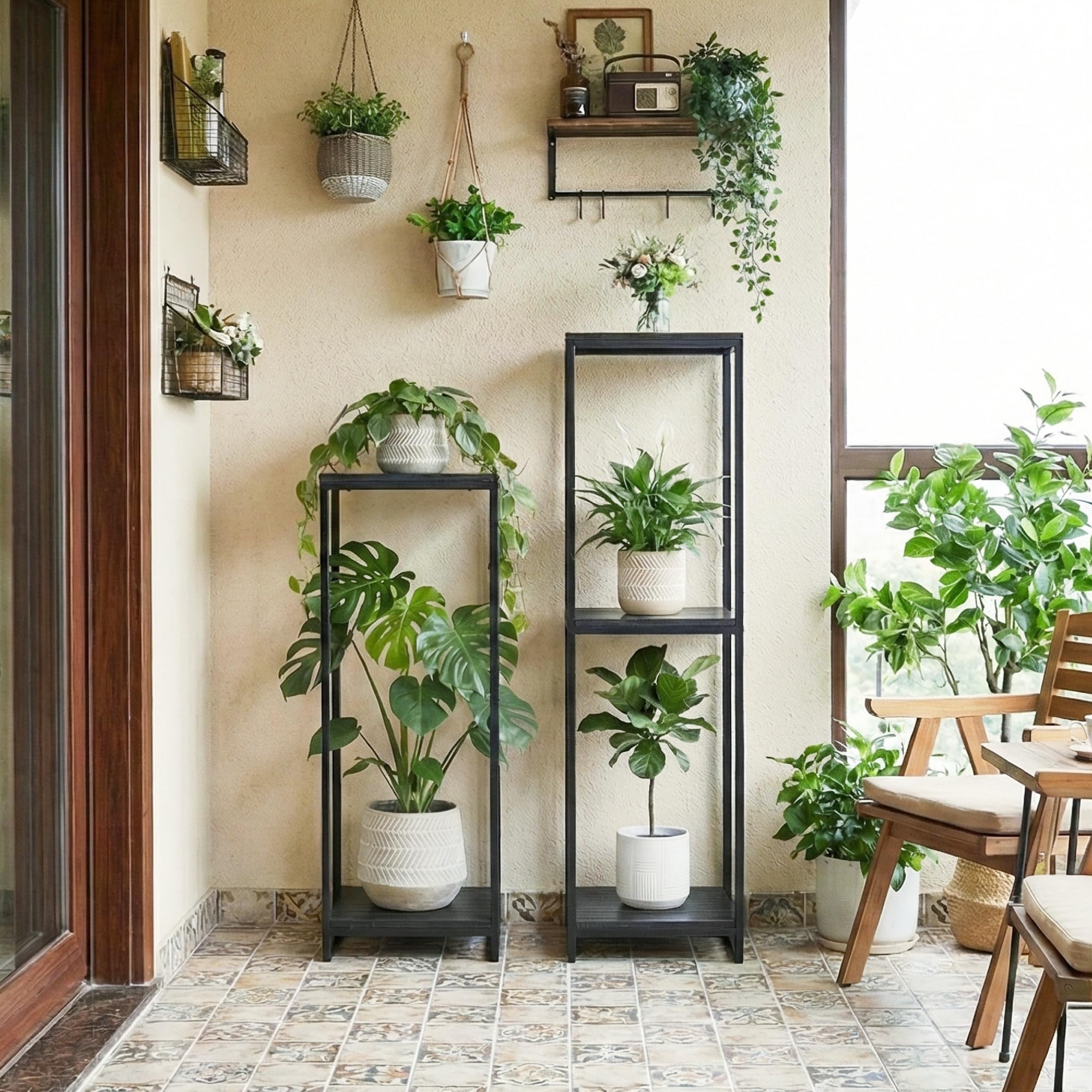 JEPRECO thick MDF shelves provide solid plant support