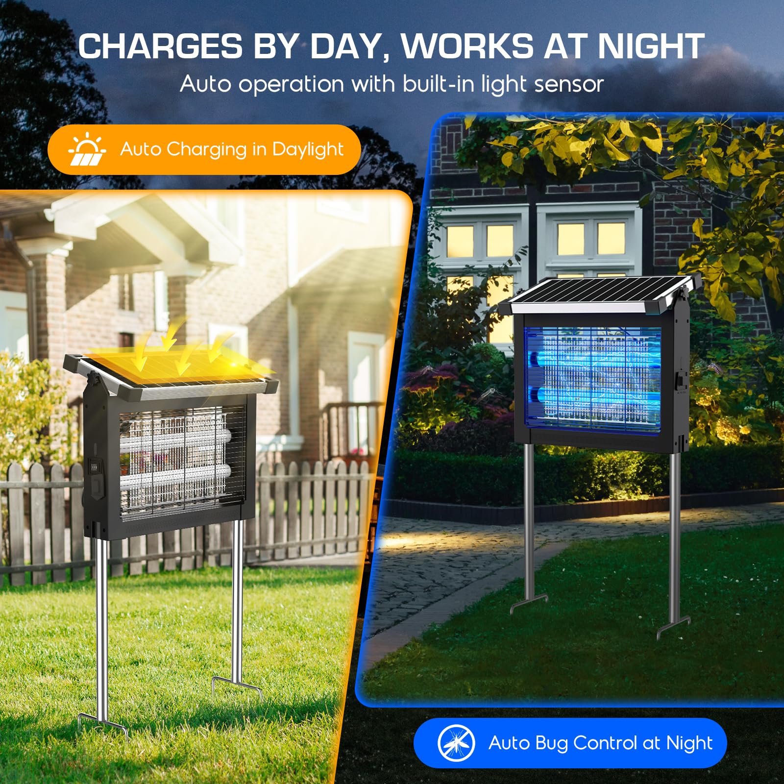 Jepwe 3-in-1 placement design with hanging chain and stakes.