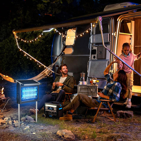 Jepwe bug zapper at outdoor scene for bug-free outdoors.