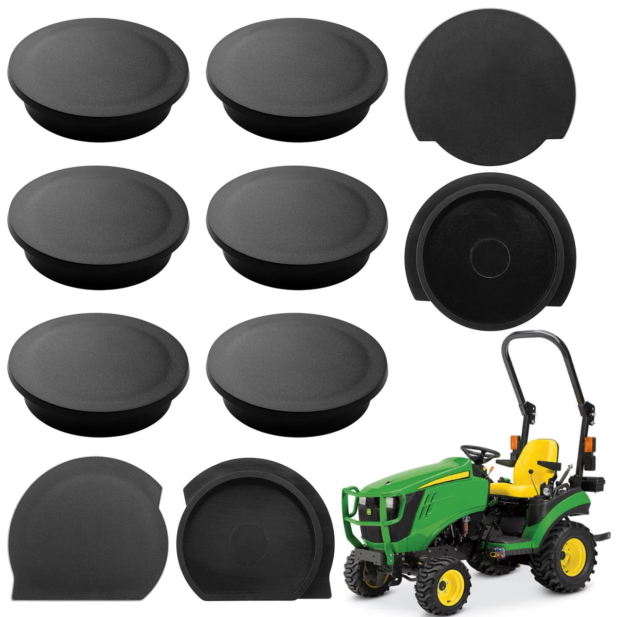 Jerbor floor caps for the 1025R floorboard protect against mud and debris.