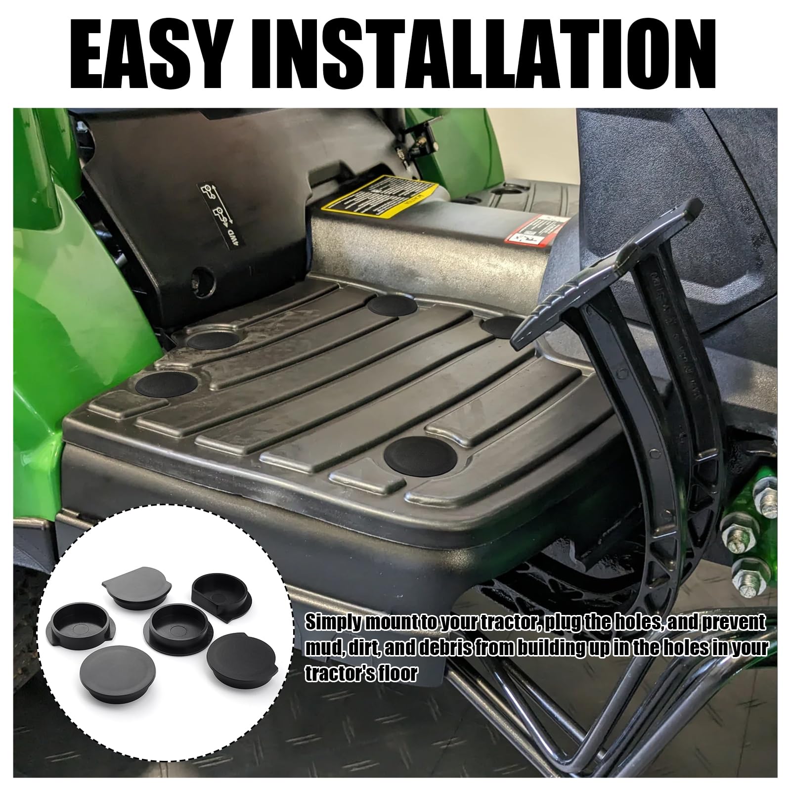 Jerbor ABS floor caps show a smooth, durable surface for long use.