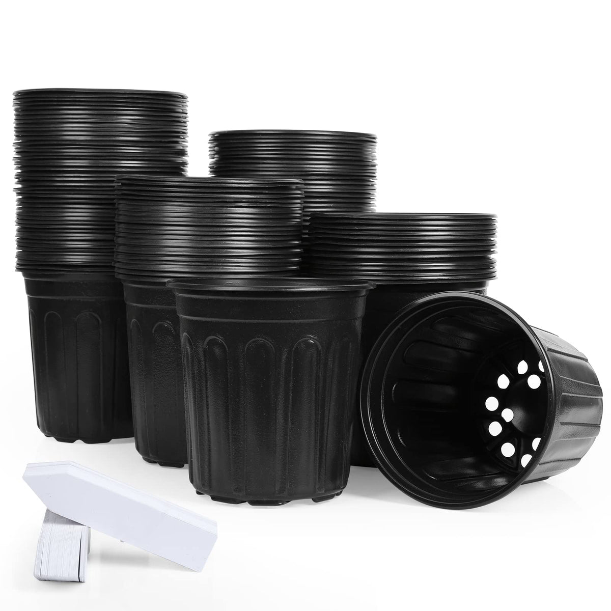 JERIA 1-gallon nursery pot with flexible plastic for seed starting