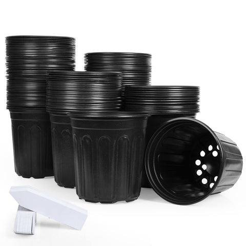 JERIA 1-gallon nursery pot with flexible plastic for seed starting