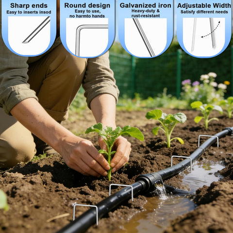 JERIA 120-pack garden stakes cover large projects with ample supply.