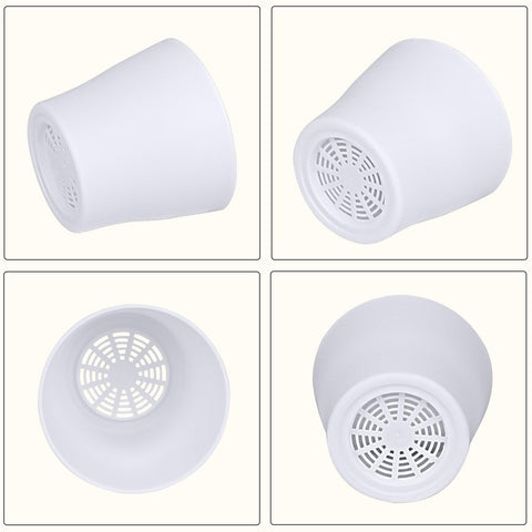 JERIA 4in plastic pot drainage holes support healthy root airflow.