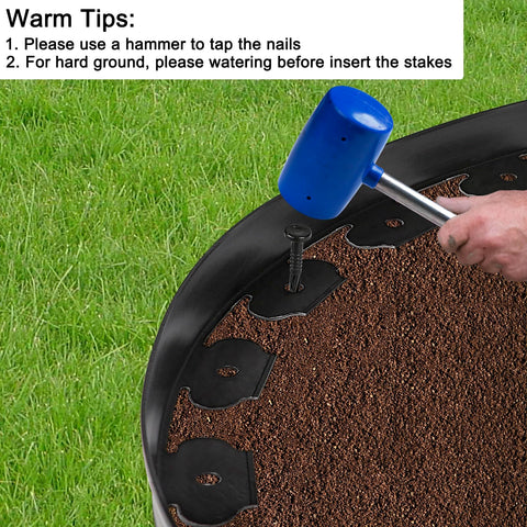 JERIA easy-install edging saves time with no digging required.