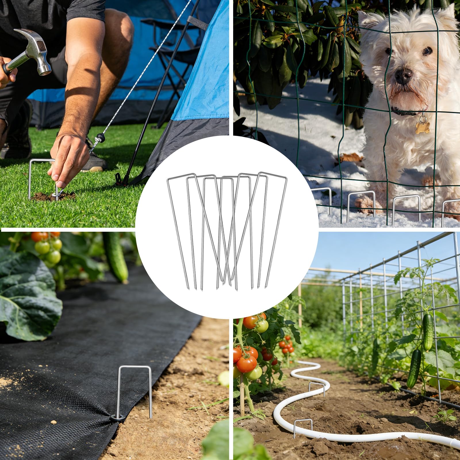 JERIA easy-installation stakes speed up setup for DIY gardens.