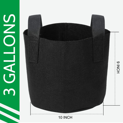 JERIA heavy-duty nonwoven fabric grow bags promote breathable roots for healthier transplants.