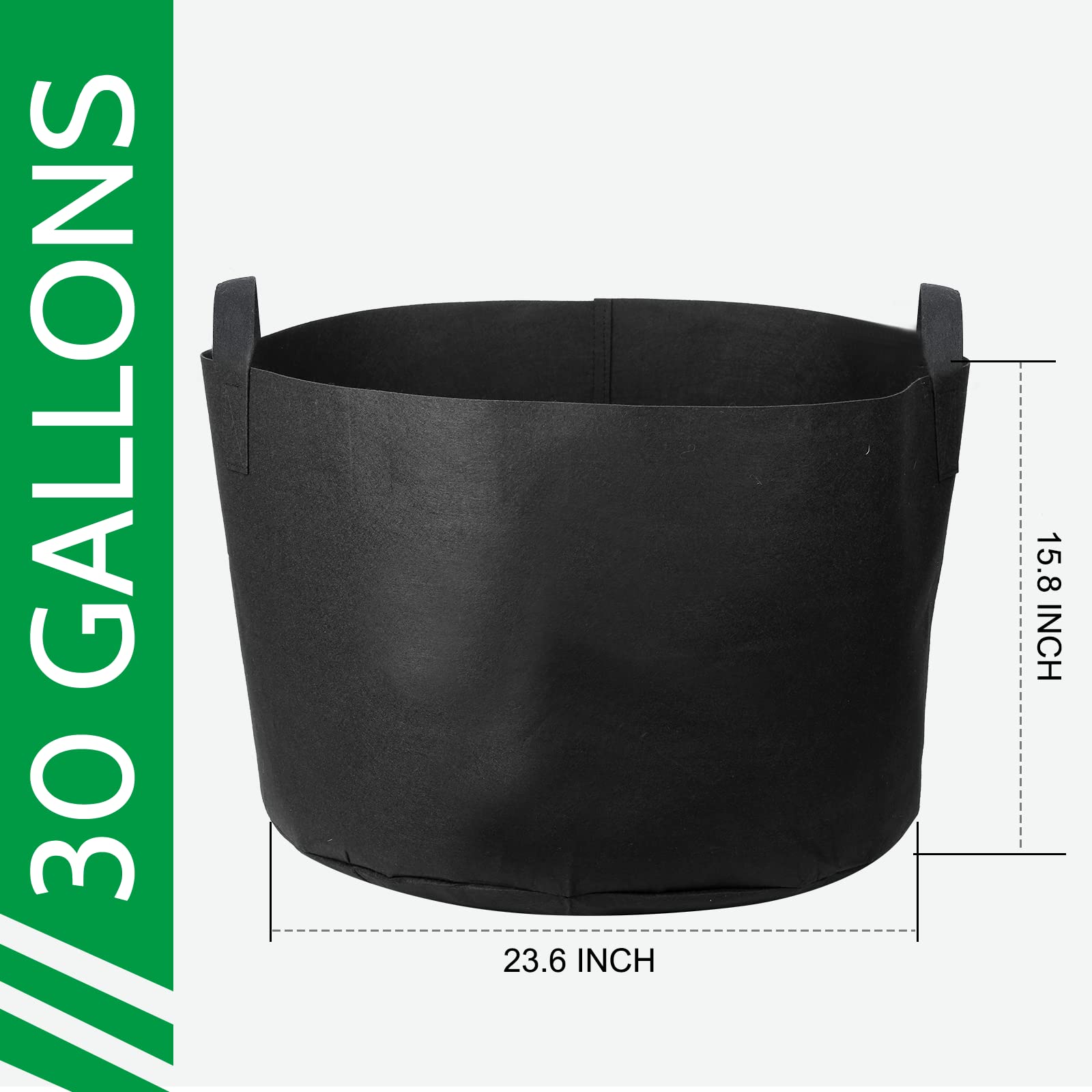 JERIA heavy-duty nonwoven pots showing durability and breathable fabric.