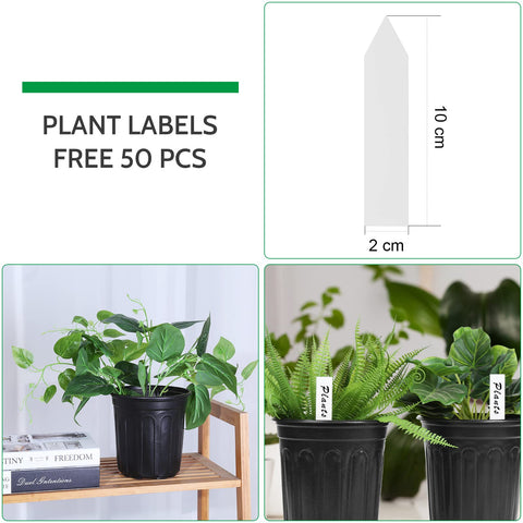 JERIA stackable nursery pots with raised rim for easy handling