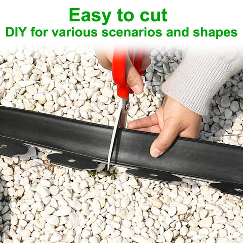 JERIA plastic border offers flexible, customizable garden borders.