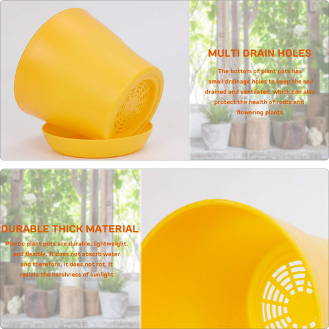 JERIA pots with drainage holes promote soil ventilation and root health.