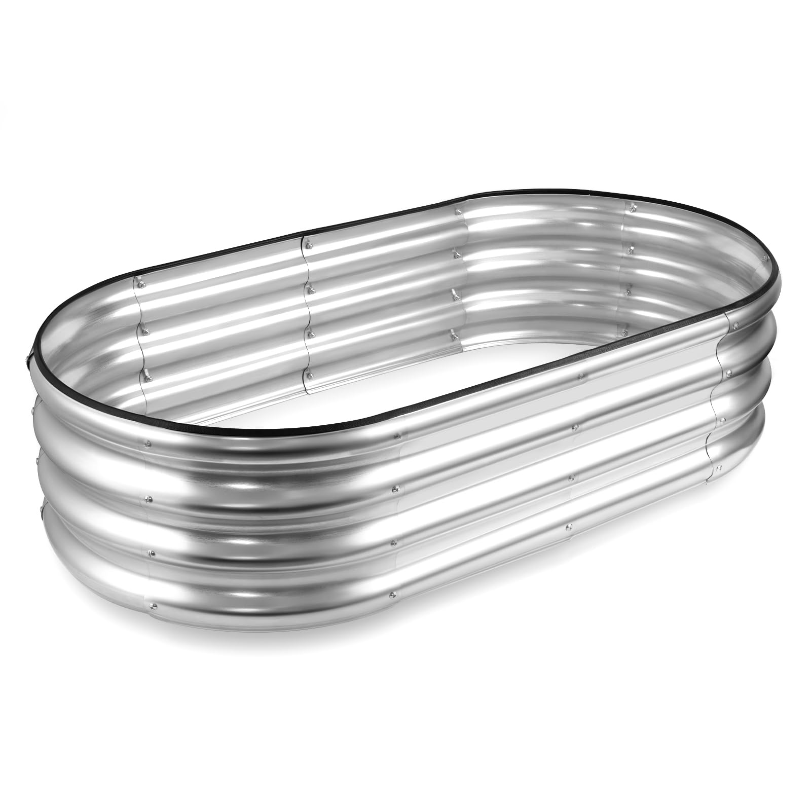 JERIA raised garden bed open base 4×2×1 ft promotes drainage and easy soil access.