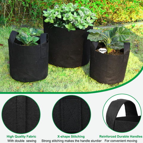 JERIA reinforced handles make moving bags easy for indoor and outdoor use.