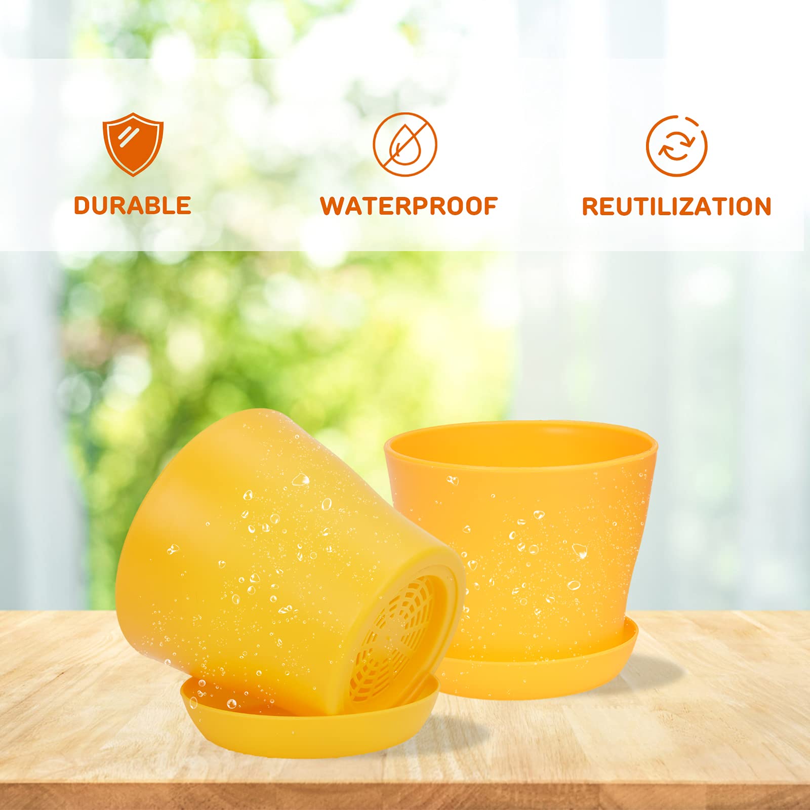 JERIA seed-starting pots suitable for indoor or outdoor gardening.