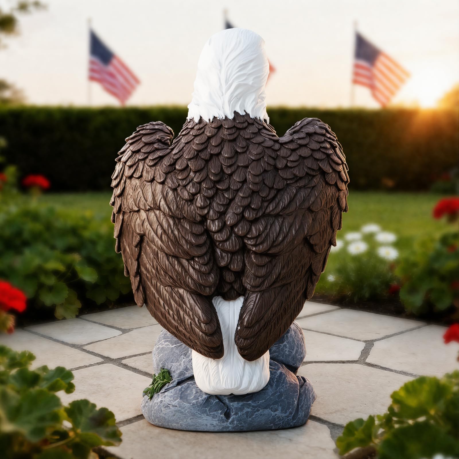 Jesokiibo 250th anniversary eagle garden decor brightens outdoor spaces sustainably.