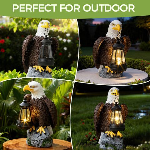 Jesokiibo eagle statue for patio display enhances porch or garden focal point.